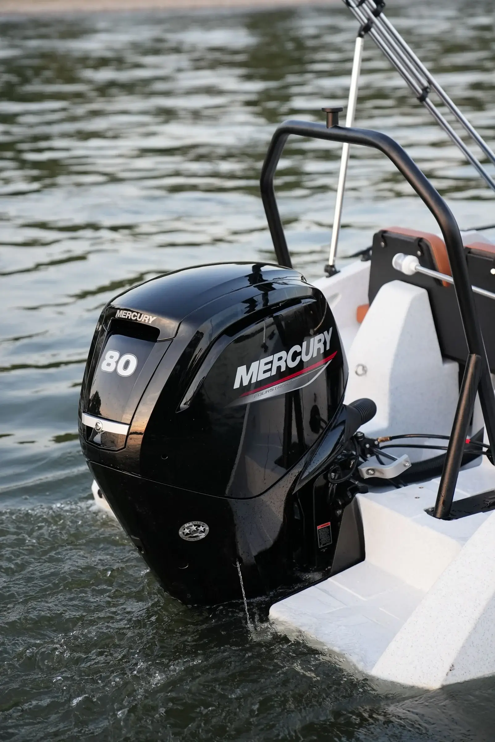 Mercury F80 under way
