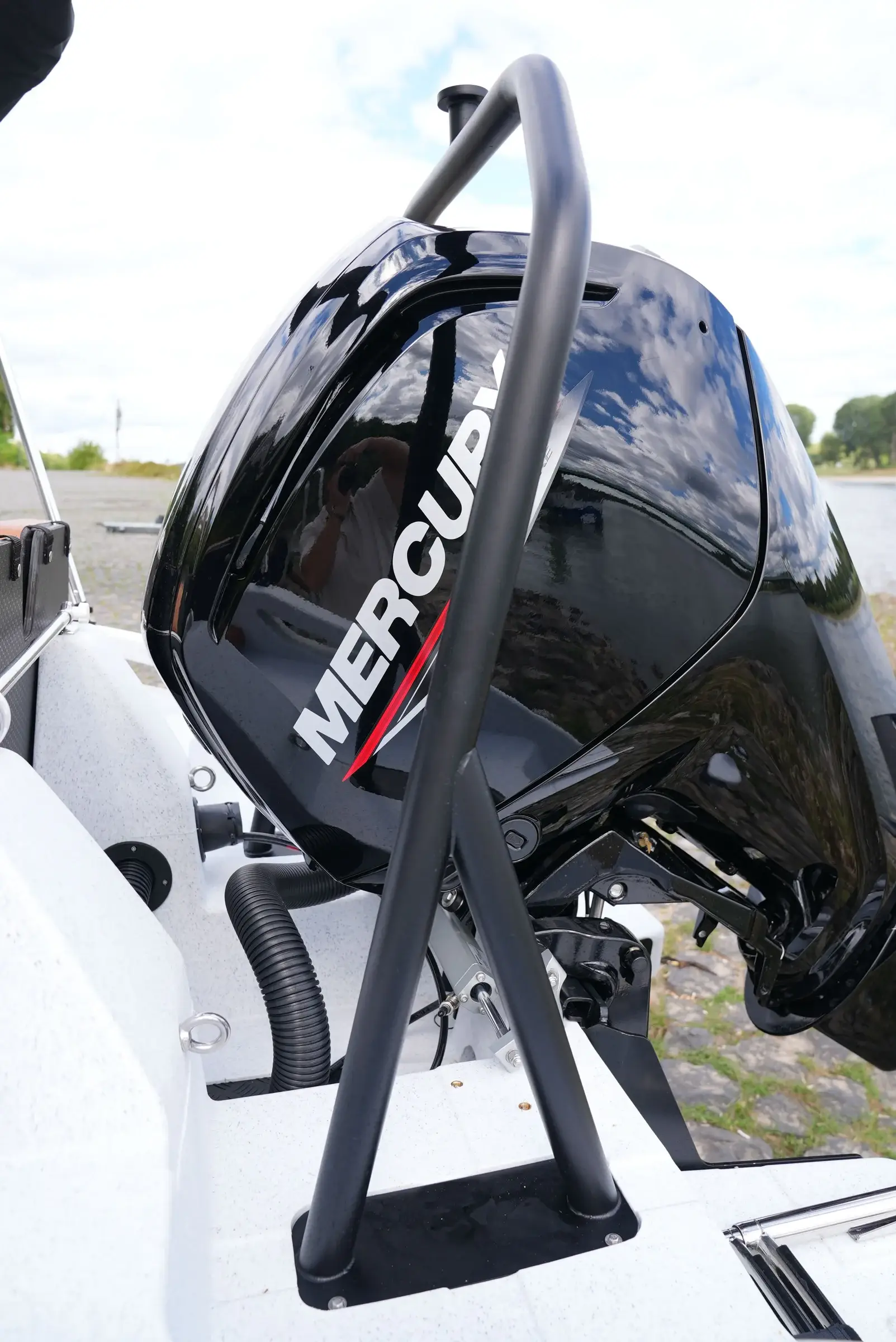 Mercury F80 on the transom