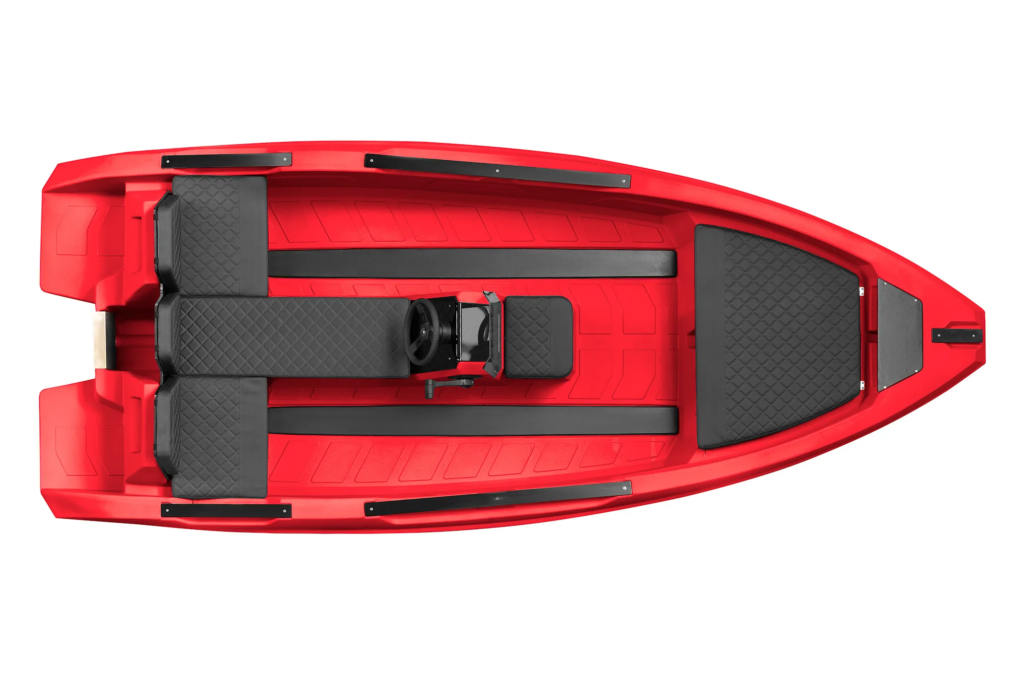 SeaStorm 14 HDPE Advantage – top-down & cockpit layout